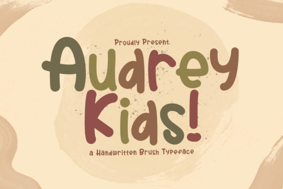 Audrey Kids: A Playful Display Font for Crafters and Product Creators