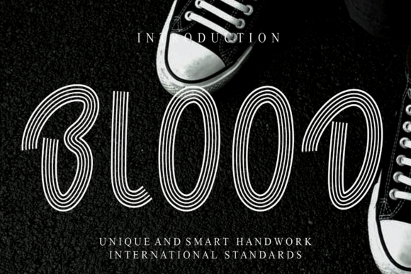 Blood: A Bold Display Font for Digital Design