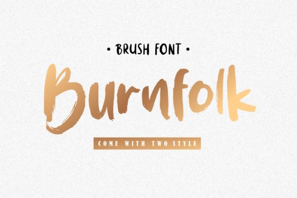 Burnfolk: A Stylish Display Font for Digital Design
