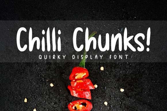 Chilli Chunks: A Font That Adds Flavor to Your Creations