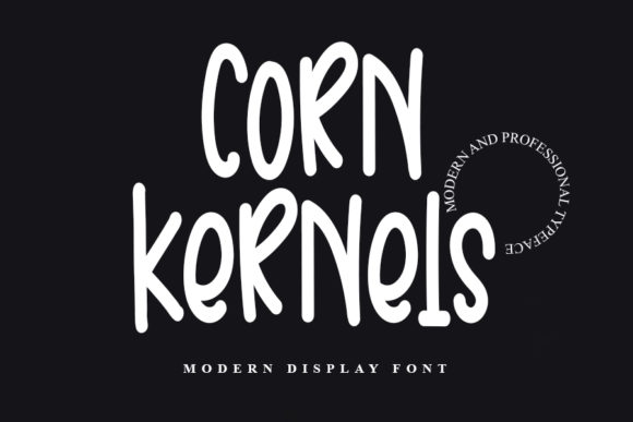 Corn Kernels: A Display Font for Editorial Elegance