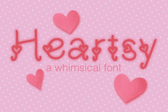 Heartsy: A Whimsical Display Font for Creative Branding