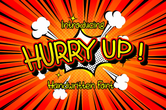 Hurry Up: A Playful Display Font for Editorial Design