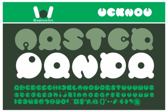 Master Panda: A Display Font for Creative Crafters