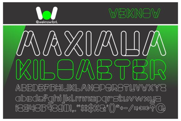 Maximum Kilometer: A Bold Font for Big Statements