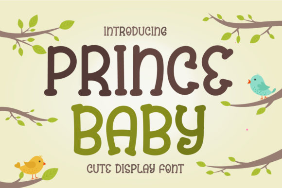 Prince Baby: A Playful Display Font for Branding Projects