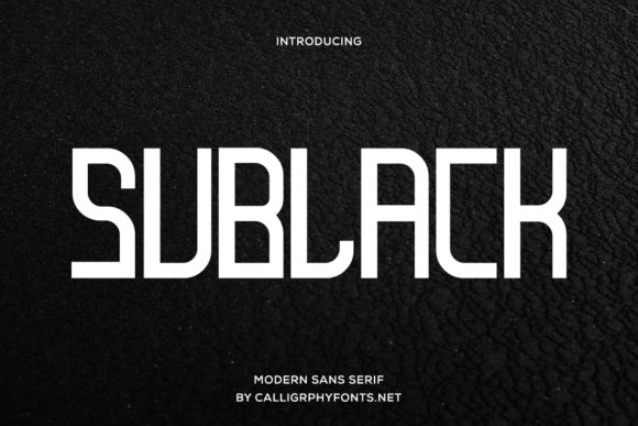 Sublack: A Timeless Display Font for Digital Design